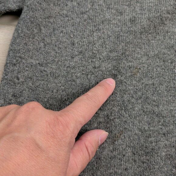 Joseph & Lyman Cashmere Sweater Mens Large Gray Crewneck Pullover Grandpacore - Picture 8 of 8